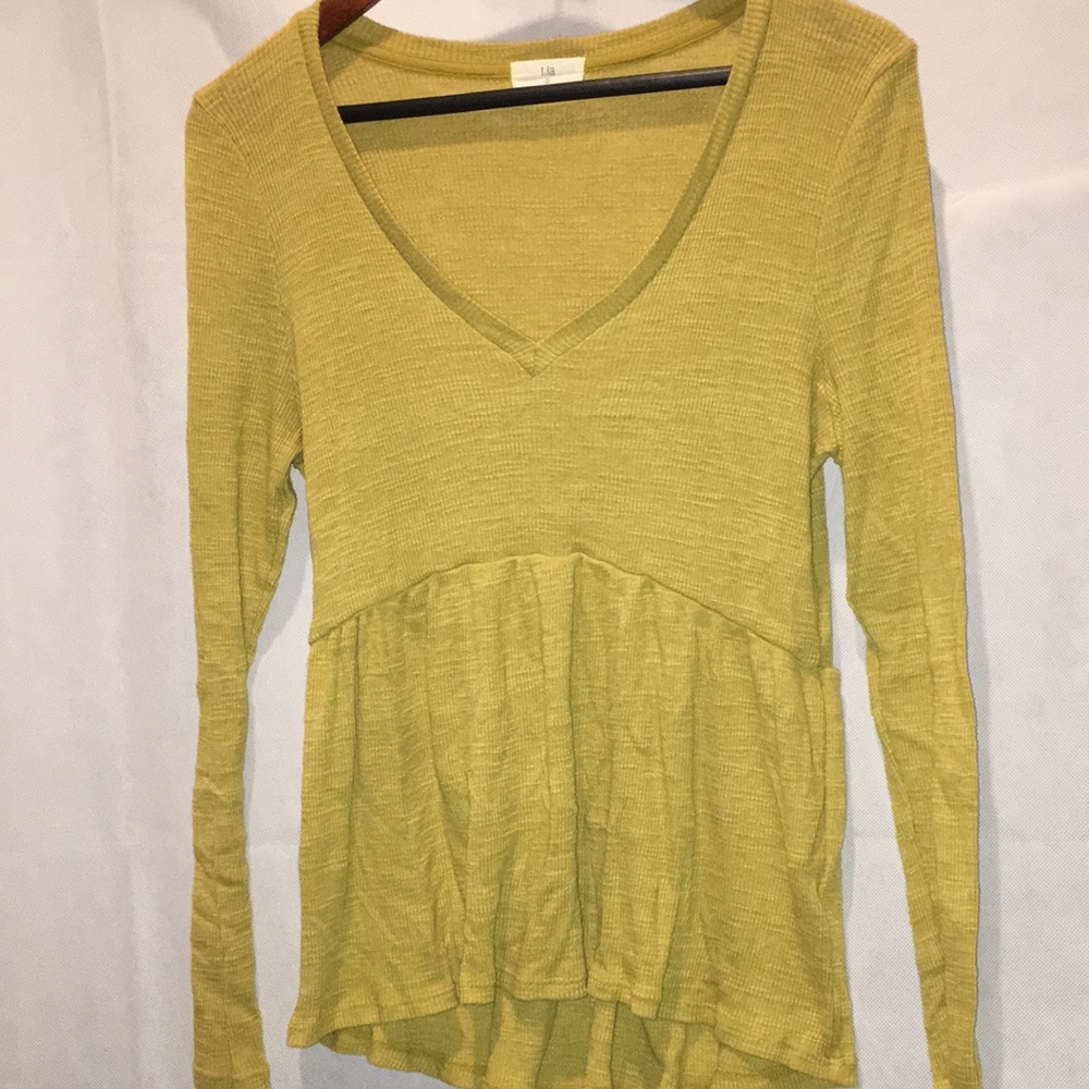 T. La V-neck Long Sleeve Boho Top | Size S